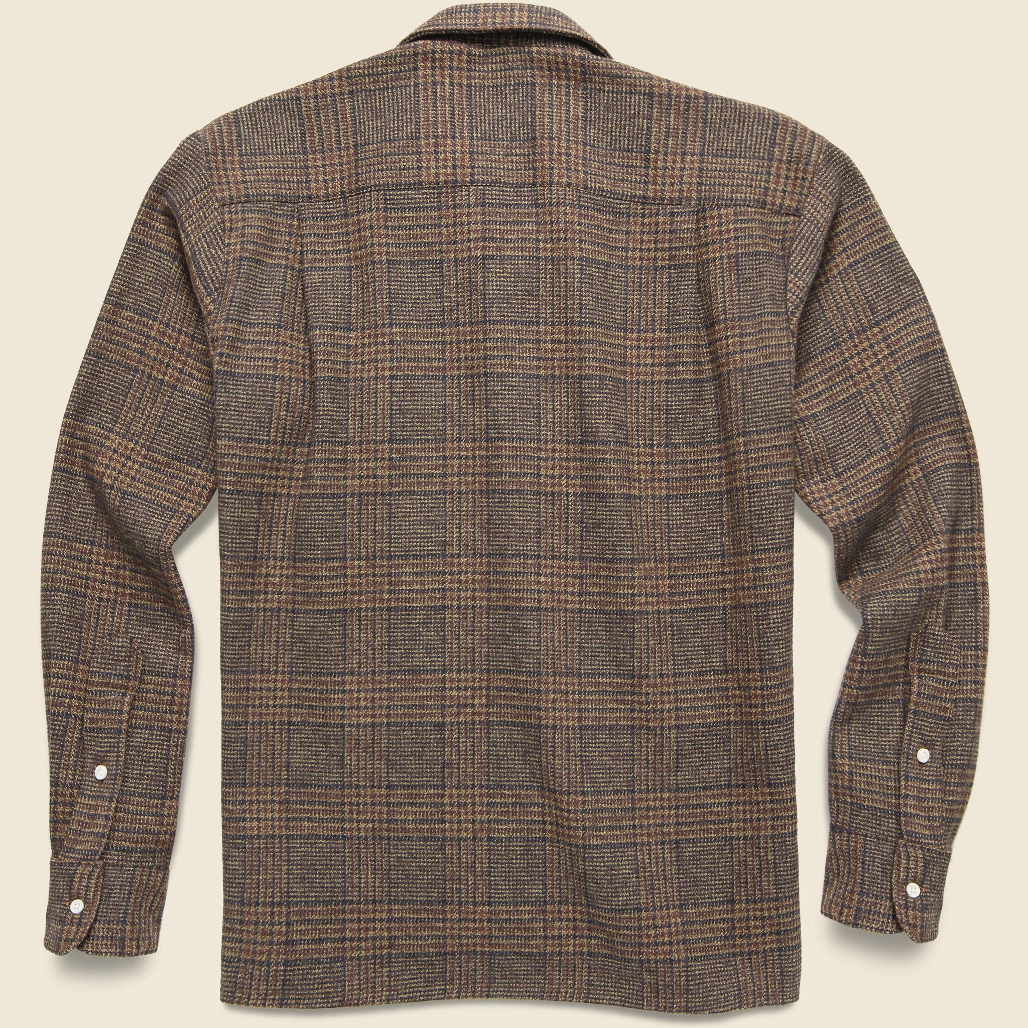 
                          Cotton Tweed Check Shirt - Tan - Gitman Vintage - STAG Provisions - Tops - L/S Woven - Plaid
                        