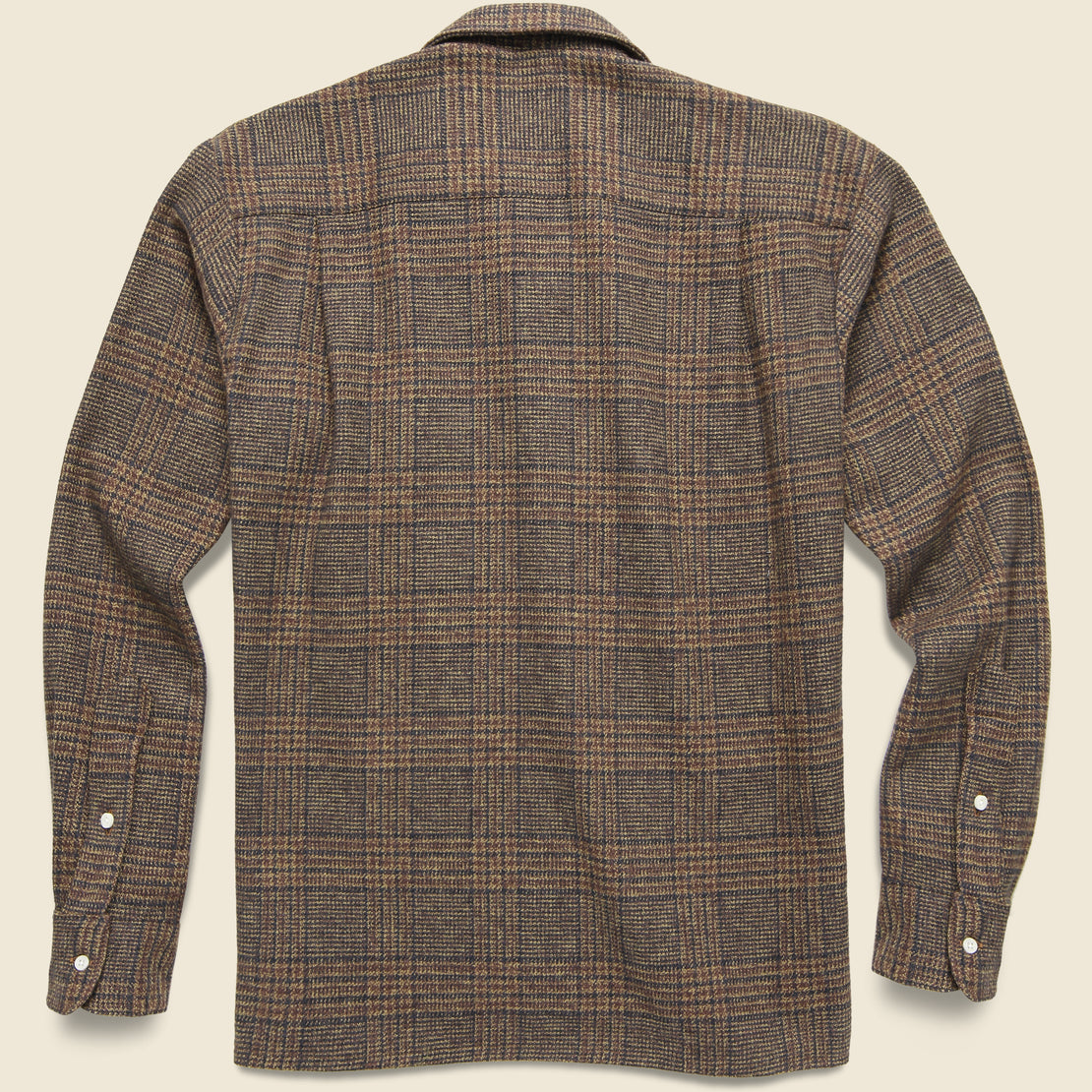 Cotton Tweed Check Shirt - Tan - Gitman Vintage - STAG Provisions - Tops - L/S Woven - Plaid
