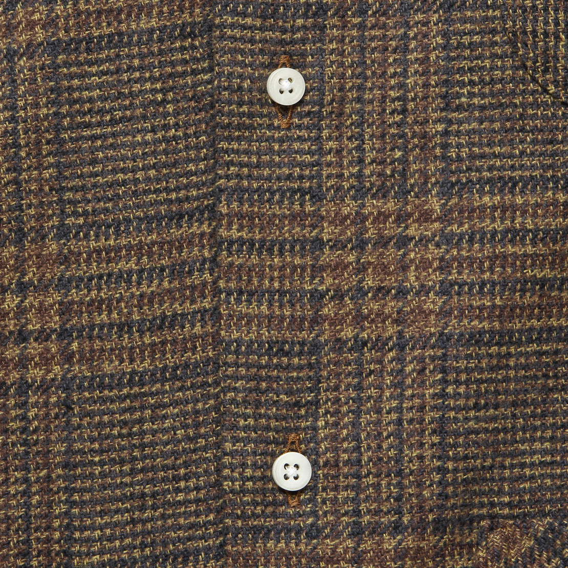 Cotton Tweed Check Shirt - Tan - Gitman Vintage - STAG Provisions - Tops - L/S Woven - Plaid