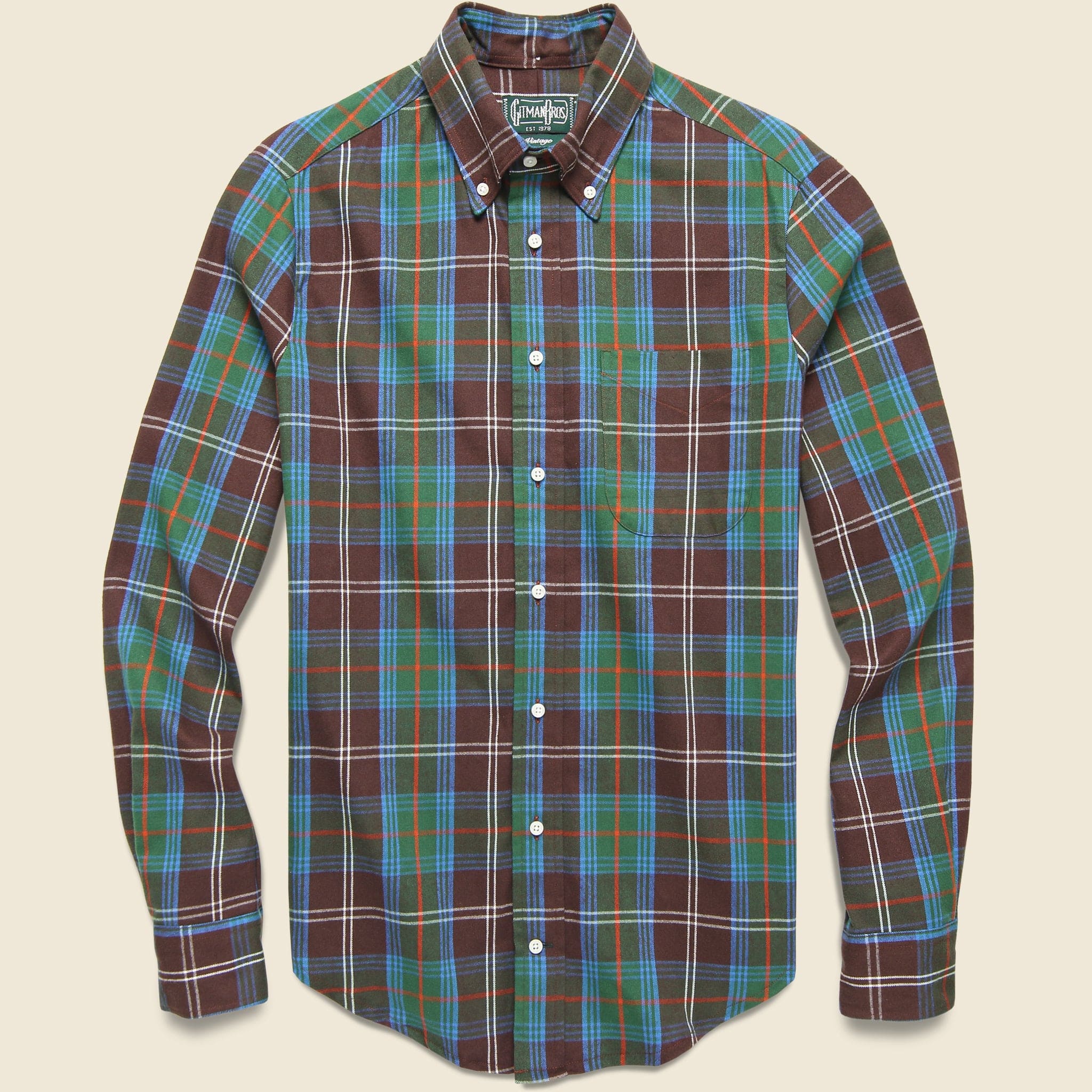 Tartan Flannel Shirt - Chisholm - Gitman Vintage - STAG Provisions - Tops - L/S Woven - Plaid