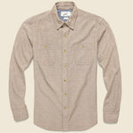 Hillwood Chambray Dobby Shirt - Mushroom - Grayers - STAG Provisions - Tops - L/S Woven - Other Pattern