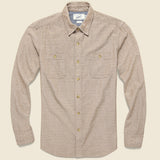 Hillwood Chambray Dobby Shirt - Mushroom - Grayers - STAG Provisions - Tops - L/S Woven - Other Pattern