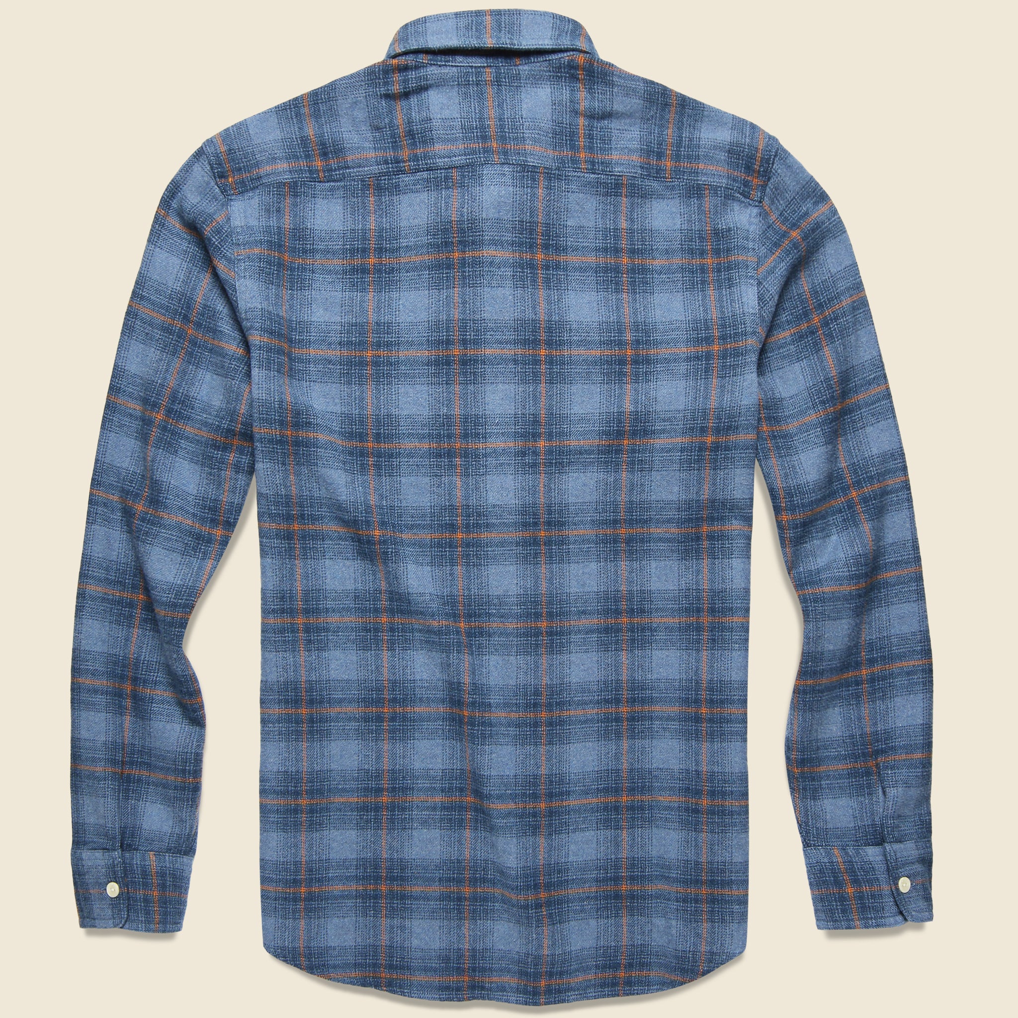 
                          Nevill Heritage Flannel - Blue/Orange Plaid - Grayers - STAG Provisions - Tops - L/S Woven - Plaid
                        