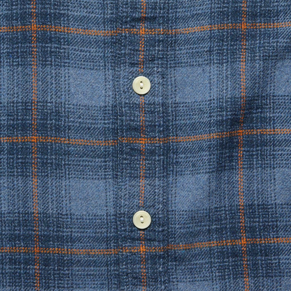 Nevill Heritage Flannel - Blue/Orange Plaid