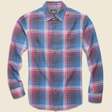 Yarmouth 3-Ply Jaspe Flannel - Violet/Gray/Blue - Grayers - STAG Provisions - Tops - L/S Woven - Plaid