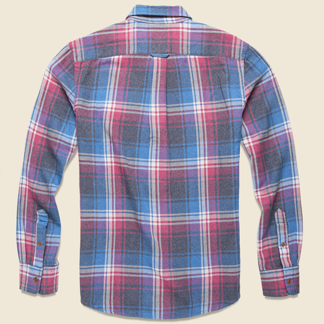 Yarmouth 3-Ply Jaspe Flannel - Violet/Gray/Blue - Grayers - STAG Provisions - Tops - L/S Woven - Plaid