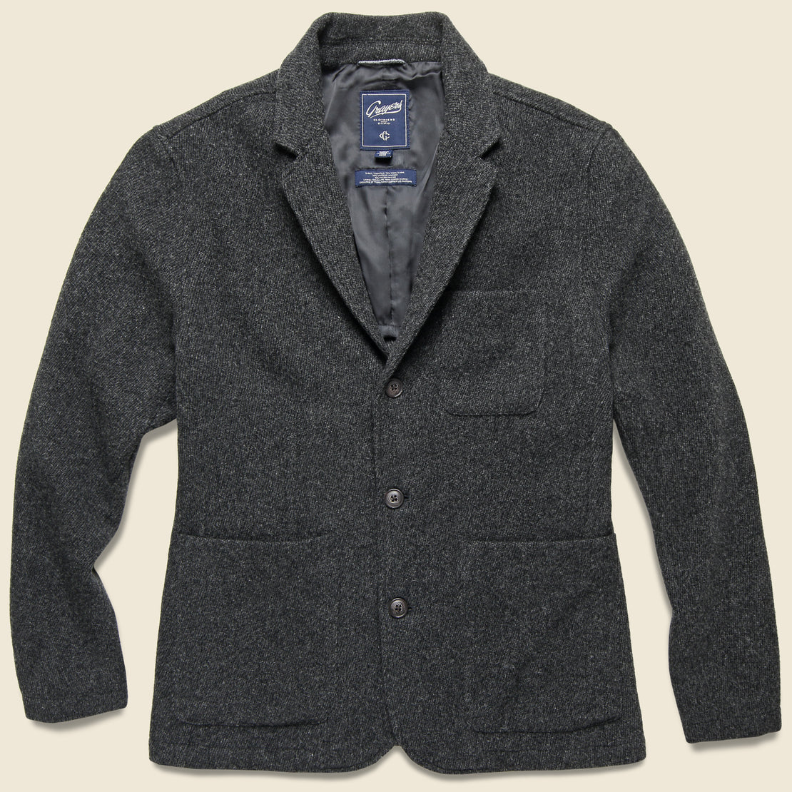 Grayers Hutton Wool Twill Sport Coat - Charcoal