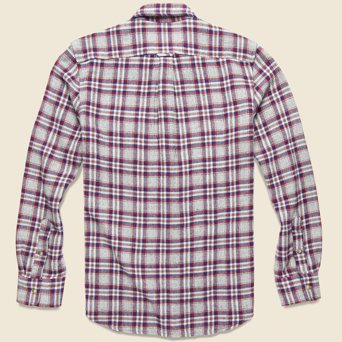 Milbank Heritage Flannel Shirt - Gray/Red - Grayers - STAG Provisions - Tops - L/S Woven - Plaid