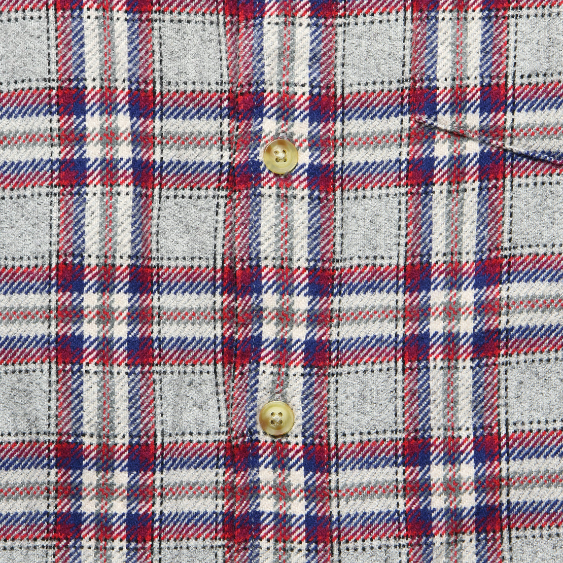 Milbank Heritage Flannel Shirt - Gray/Red - Grayers - STAG Provisions - Tops - L/S Woven - Plaid