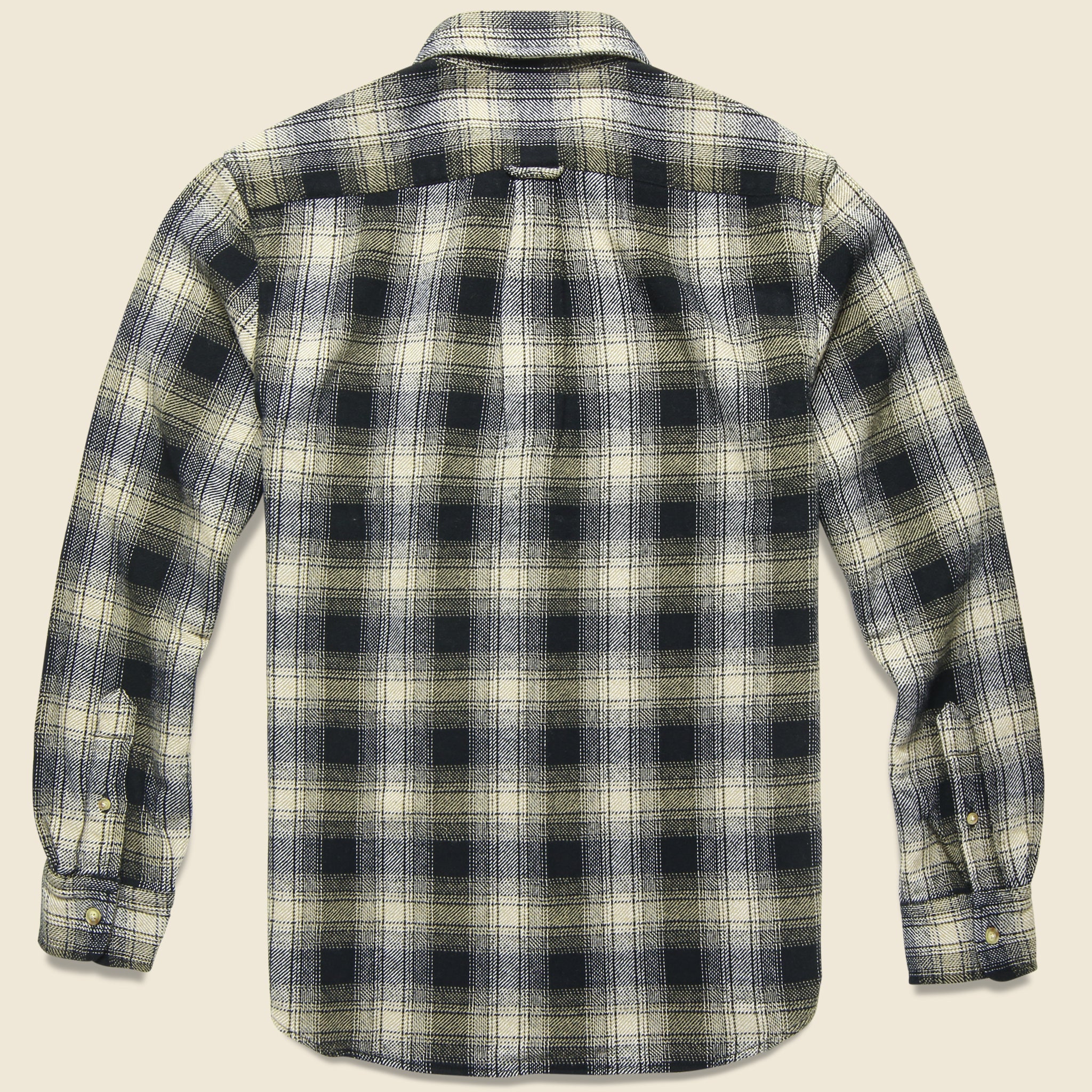 
                          Mason Heritage Flannel Shirt - Khaki/ Black - Grayers - STAG Provisions - Tops - L/S Woven - Plaid
                        