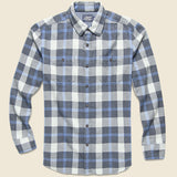 Keats 3-Ply Jaspe Shirt - Blue Plaid - Grayers - STAG Provisions - Tops - L/S Woven - Plaid