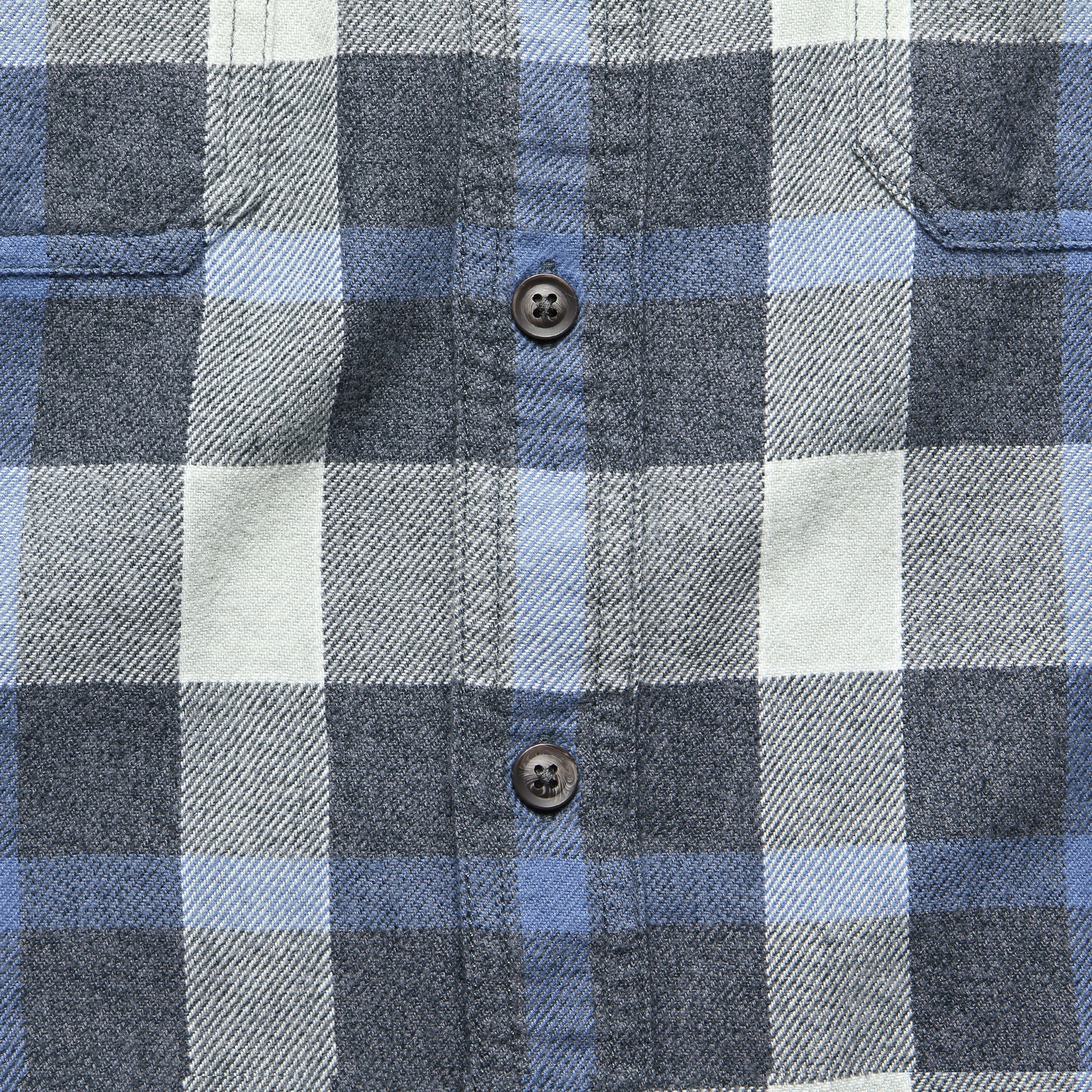 Keats 3-Ply Jaspe Shirt - Blue Plaid - Grayers - STAG Provisions - Tops - L/S Woven - Plaid