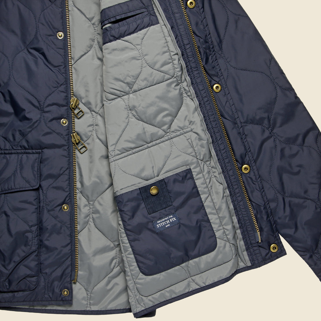 Andrew Lightweight Quilted Jacket - Navy