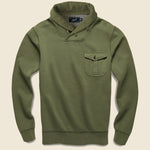 Fleece Military Shawl Pullover - Fatigue - Grayers - STAG Provisions - Tops - Fleece / Sweatshirt