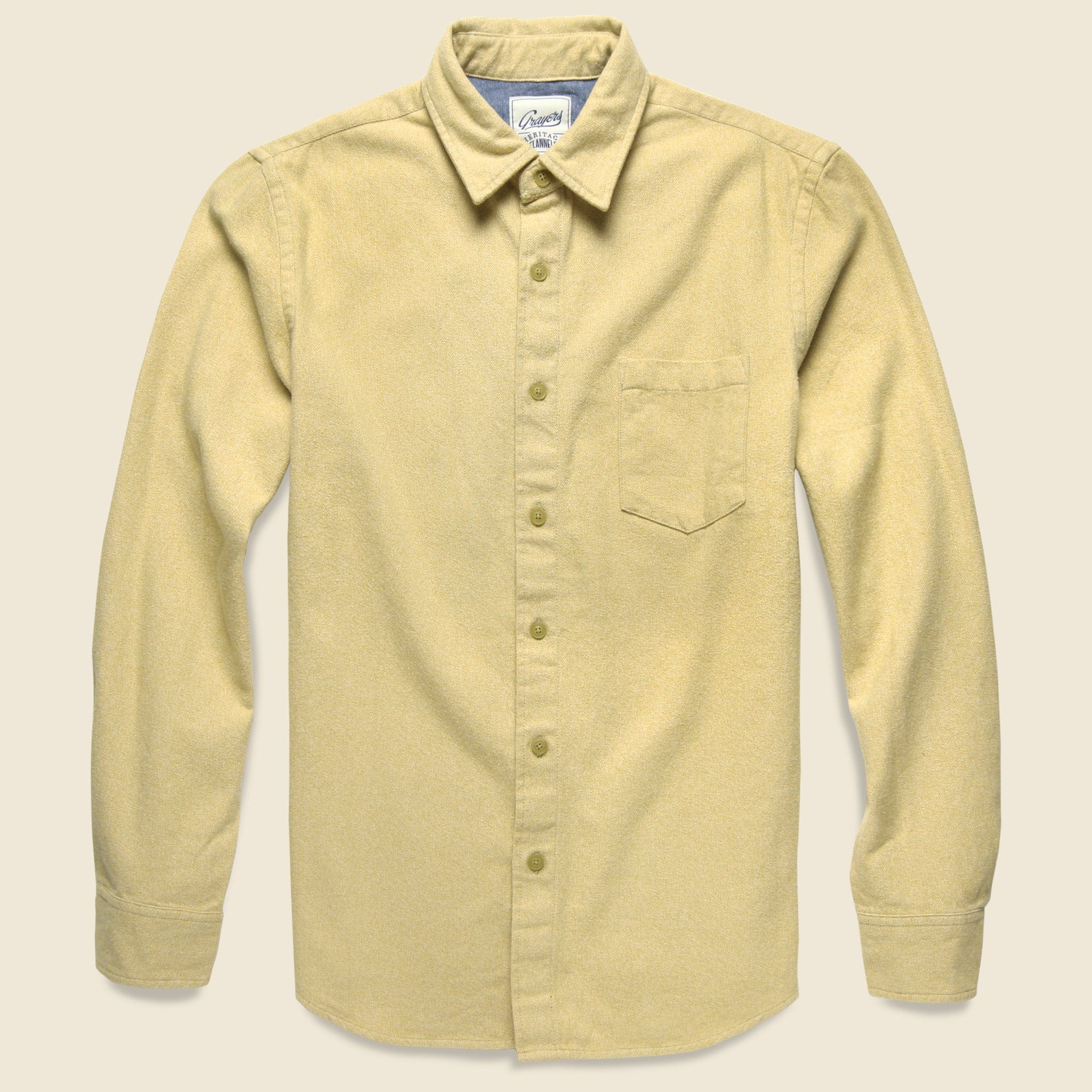 Wendover Jaspe Heritage Flannel - Antelope - Grayers - STAG Provisions - Tops - L/S Woven - Solid