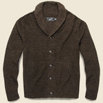 Avalon Shawl Cardigan - Chocolate Marl - Grayers - STAG Provisions - Tops - Sweater