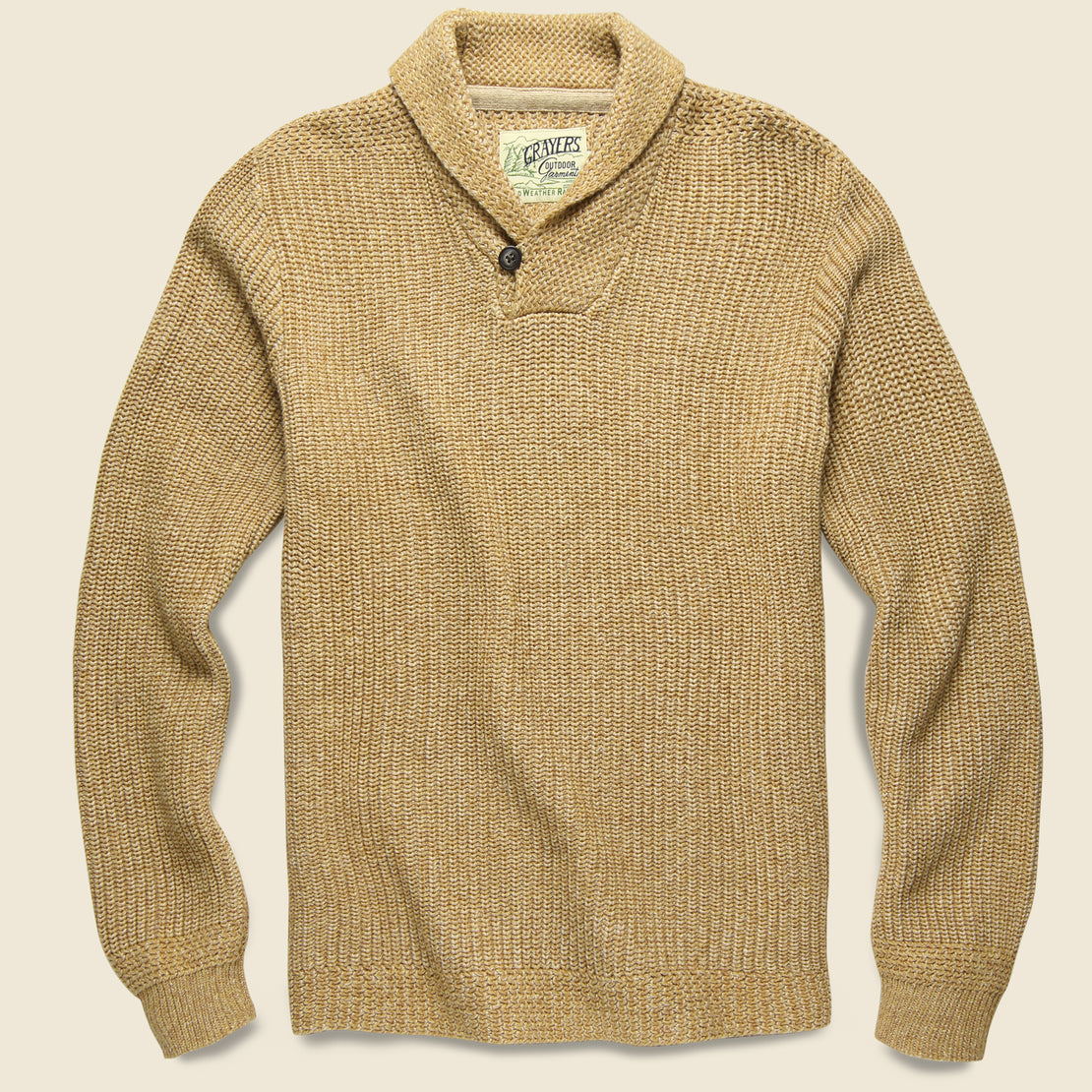Grayers Belmont Plaited Shawl Pullover - Caramel