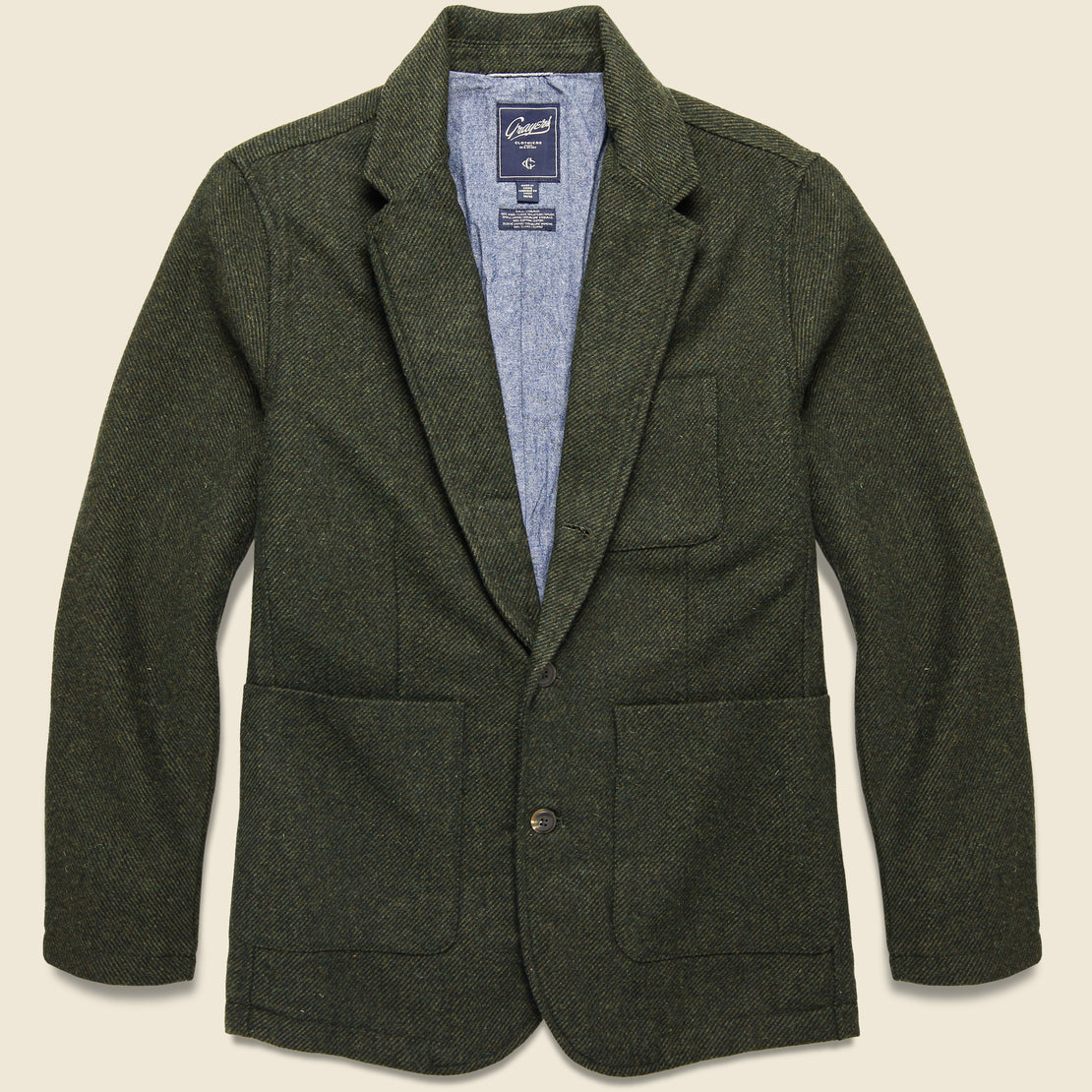 Grayers Hutton Wool Sport Coat - Loden