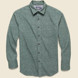 Buford Herringbone Flannel - Forest - Grayers - STAG Provisions - Tops - L/S Woven - Solid