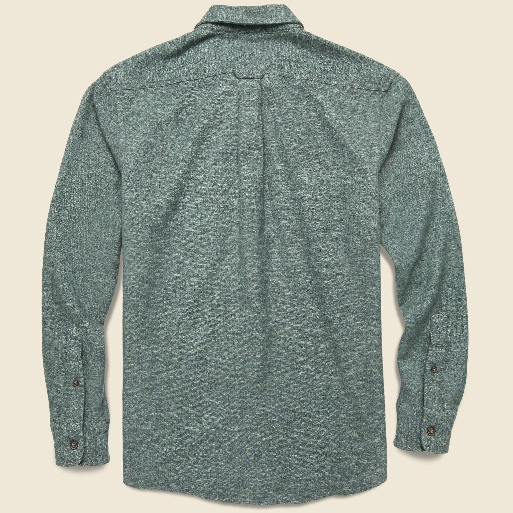 Buford Herringbone Flannel - Forest - Grayers - STAG Provisions - Tops - L/S Woven - Solid