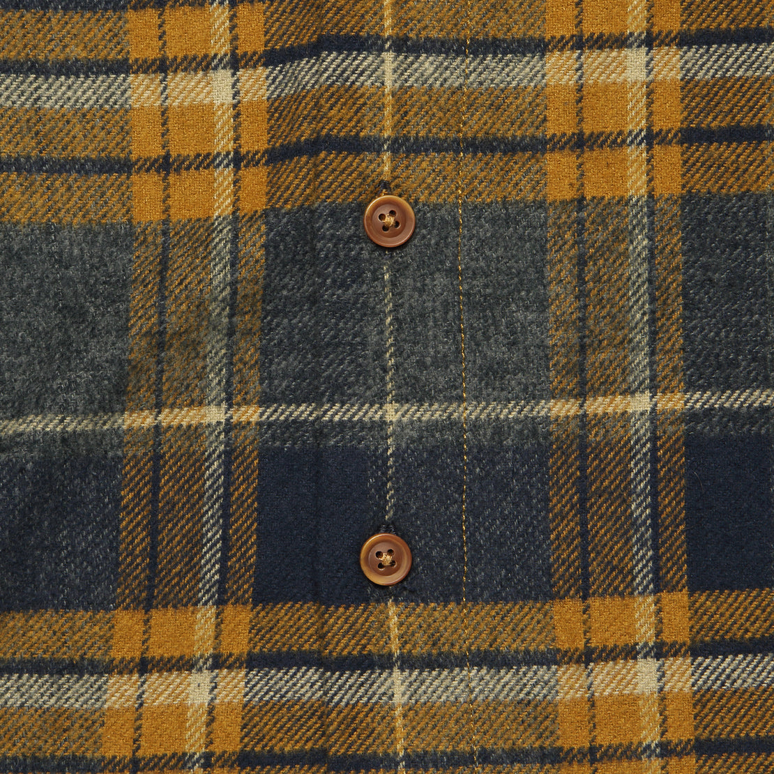 Marvel Jaspe Heritage Flannel - Tobacco Grey - Grayers - STAG Provisions - Tops - L/S Woven - Plaid