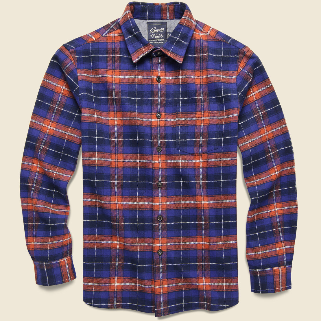 Grayers Durango Heritage Flannel Shirt - Twilight Blue Plaid
