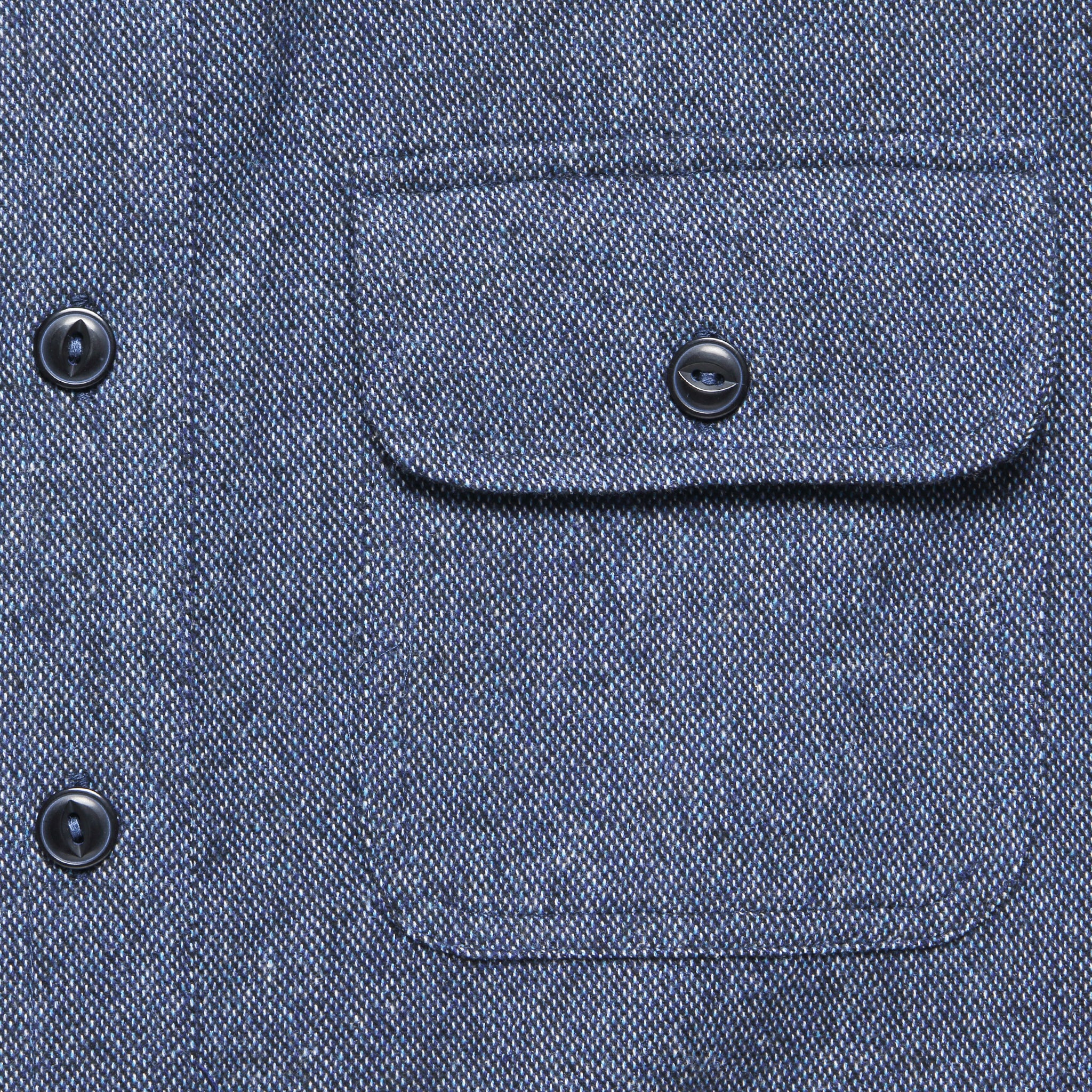 Forsythe Melange Overshirt - Midnight Blue - Grayers - STAG Provisions - Tops - L/S Woven - Overshirt