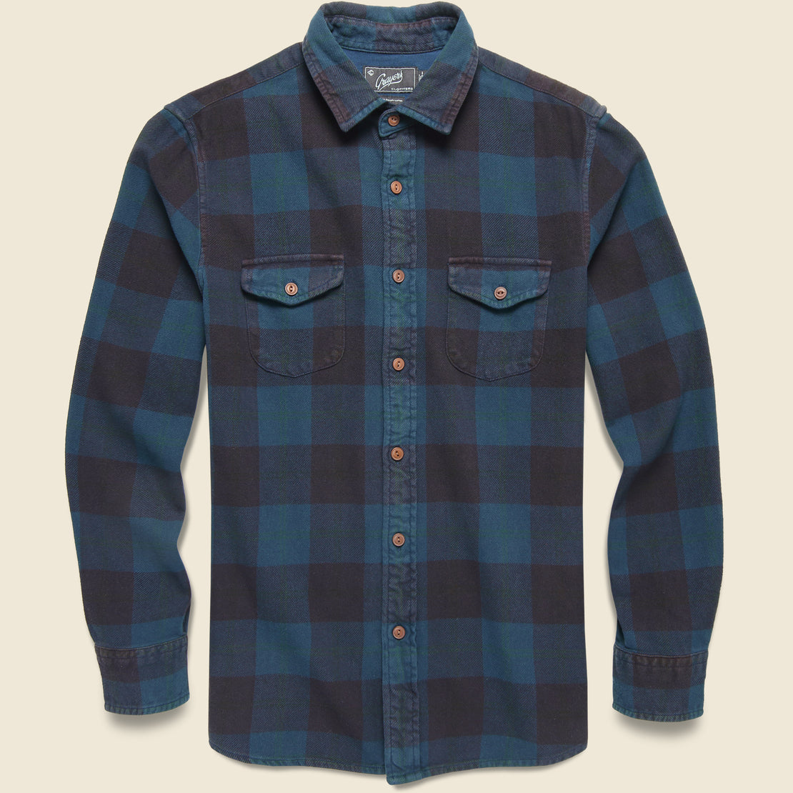 Grayers Boseman Heritage Flannel Shirt - Burgundy Slate
