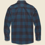 Boseman Heritage Flannel Shirt - Burgundy Slate - Grayers - STAG Provisions - Tops - L/S Woven - Plaid