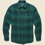 Palisades 3-Ply Jaspe Flannel Shirt - Verdant Green - Grayers - STAG Provisions - Tops - L/S Woven - Plaid