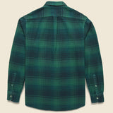 Palisades 3-Ply Jaspe Flannel Shirt - Verdant Green - Grayers - STAG Provisions - Tops - L/S Woven - Plaid
