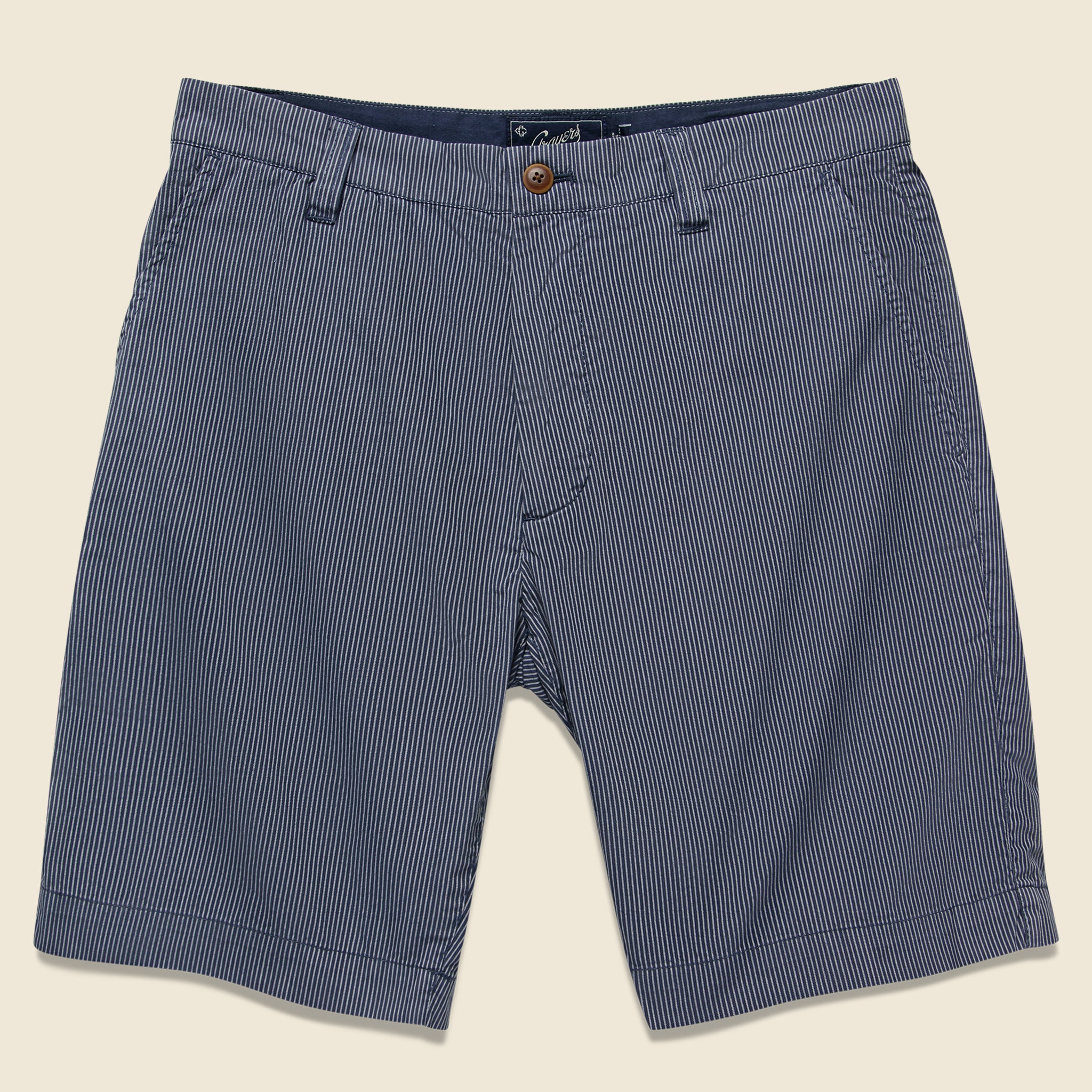 Maidstone Stripe Shorts - Grisaille Blue - Grayers - STAG Provisions - Shorts - Striped