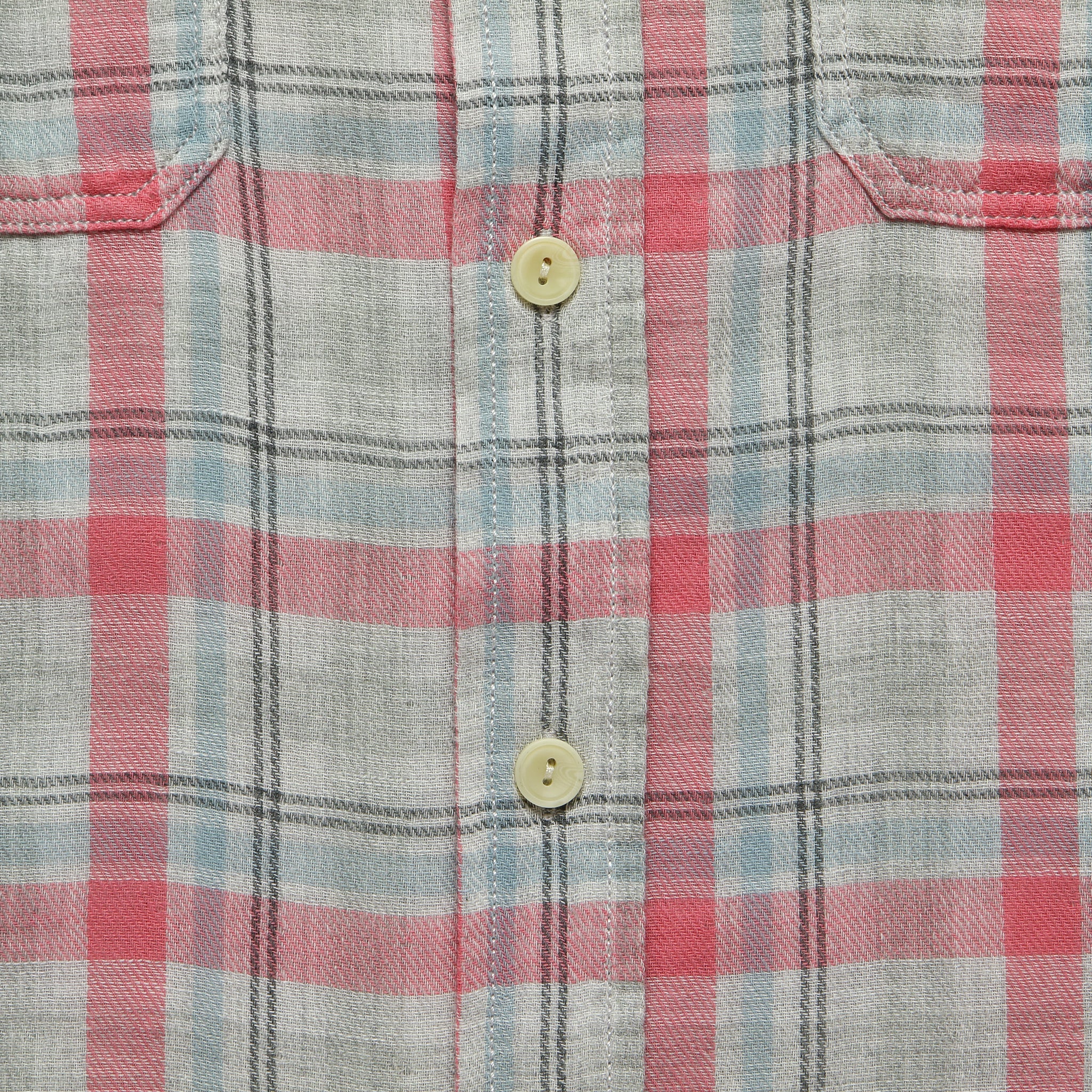 
                          Mason Double Cloth Shirt - Salmon/Blue/Grey - Grayers - STAG Provisions - Tops - L/S Woven - Plaid
                        