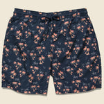 Burning Palm Swim Trunk - Carbon Spice Coral - Grayers - STAG Provisions - Shorts - Swim