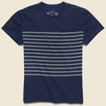 Admiral Stripe Crew Tee - Mood Indigo - Grayers - STAG Provisions - Tops - S/S Tee
