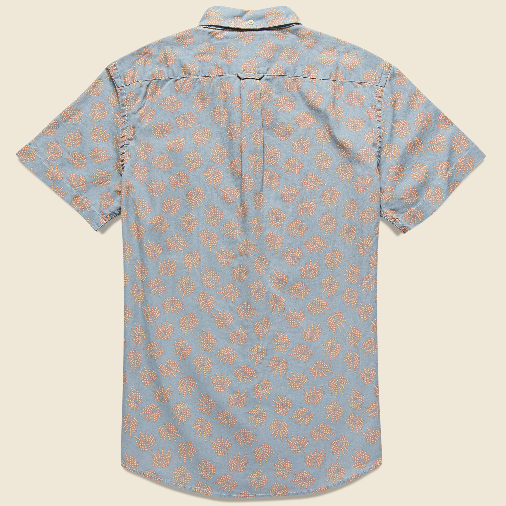 Palm Leaf Summer Weave Shirt - Red/Blue - Grayers - STAG Provisions - Tops - S/S Woven - Floral