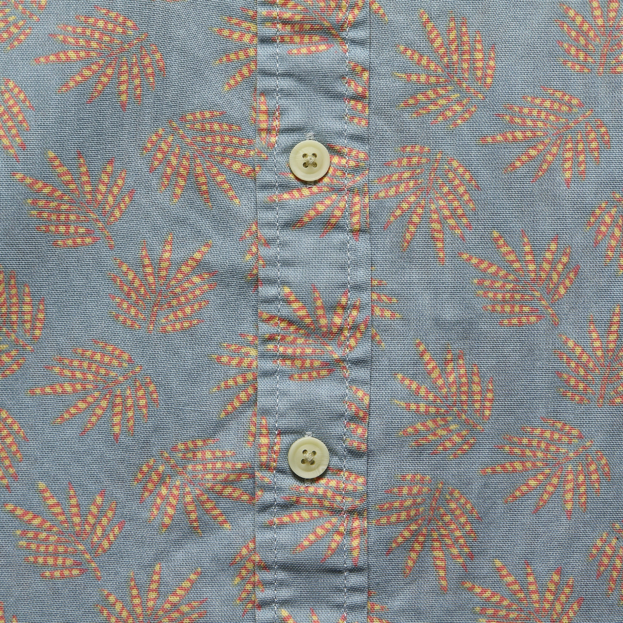 Palm Leaf Summer Weave Shirt - Red/Blue - Grayers - STAG Provisions - Tops - S/S Woven - Floral
