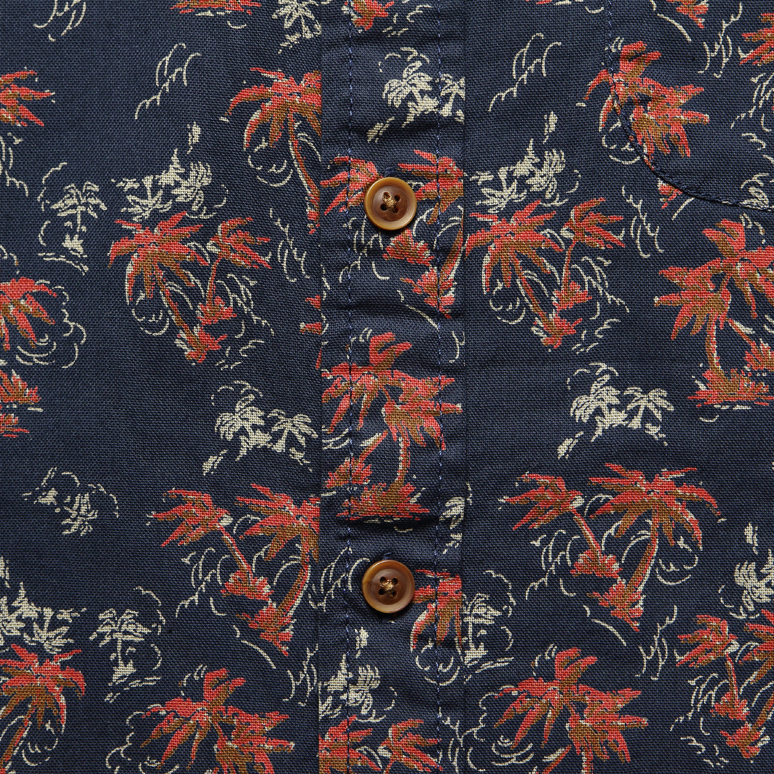 Burning Palm Summer Twill Shirt - Blue - Grayers - STAG Provisions - Tops - S/S Woven - Floral