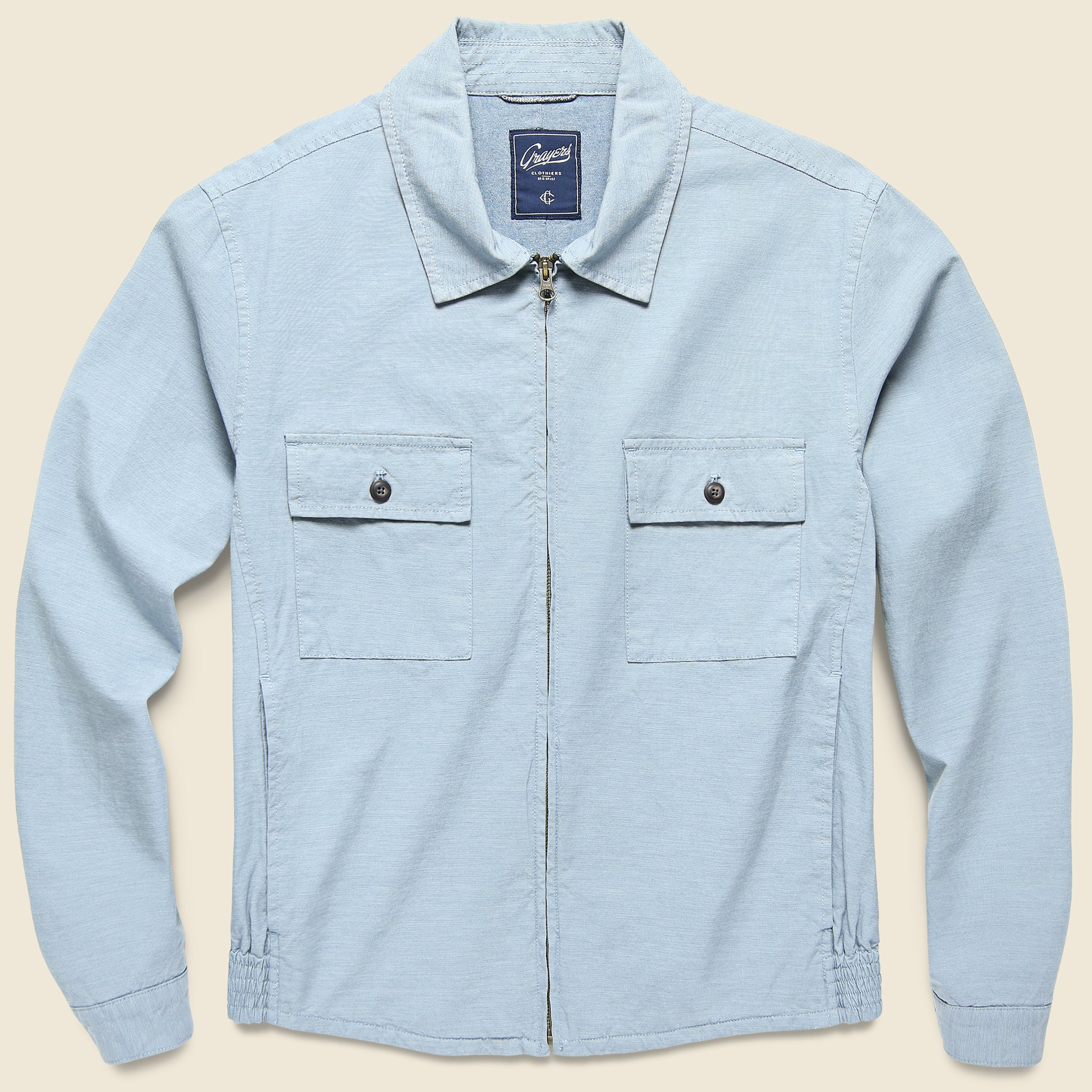 Randolph Windbreaker Jacket - China Blue - Grayers - STAG Provisions - Outerwear - Coat / Jacket