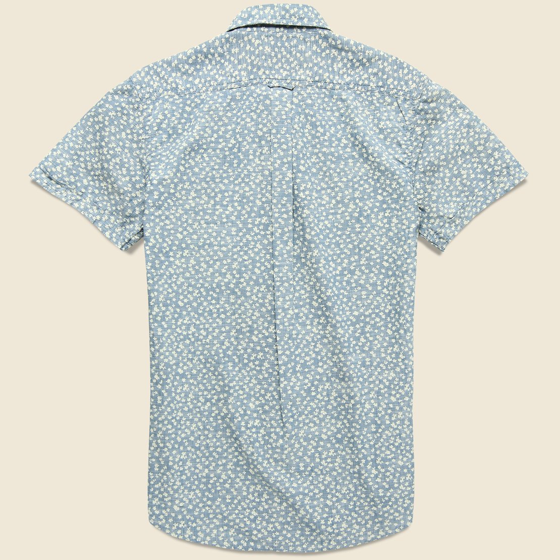 
                          Drayton Printed Chambray Shirt - Aegean Blue - Grayers - STAG Provisions - Tops - S/S Woven - Other Pattern
                        