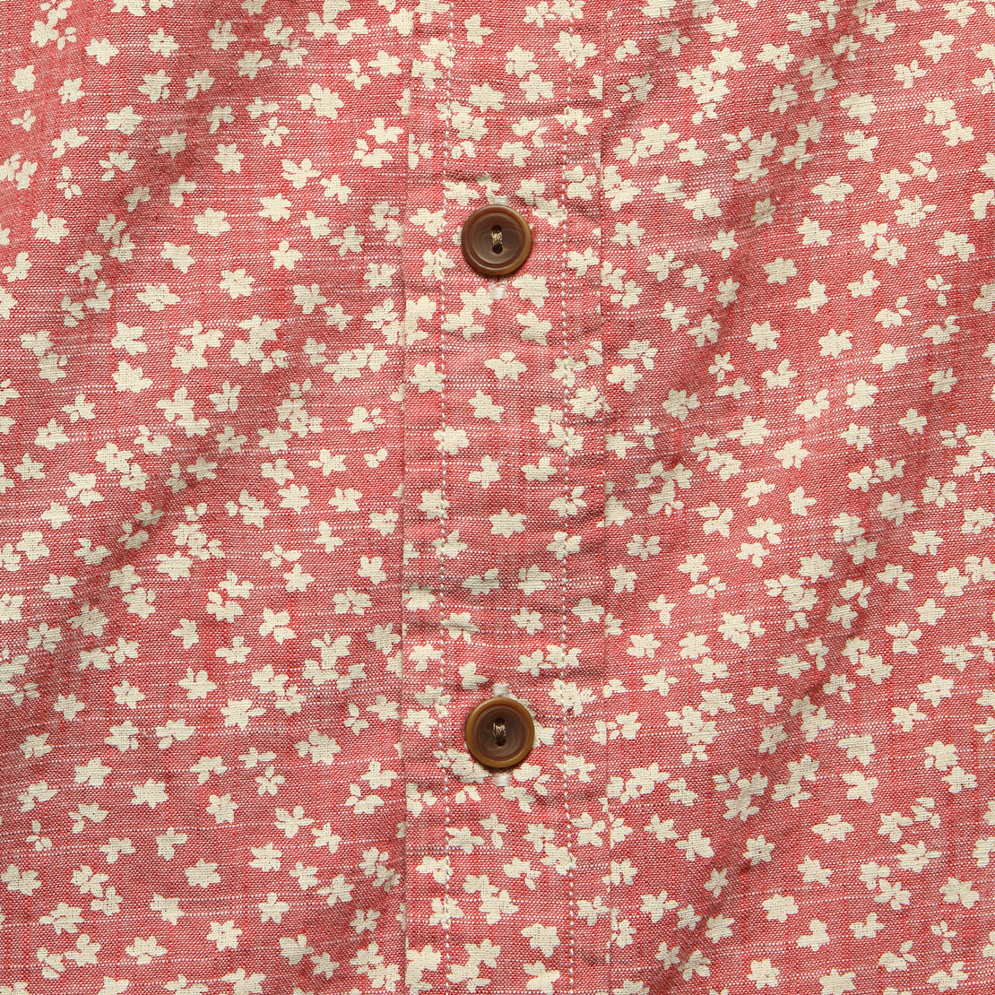 Drayton Shirt - Cranberry - Grayers - STAG Provisions - Tops - S/S Woven - Floral