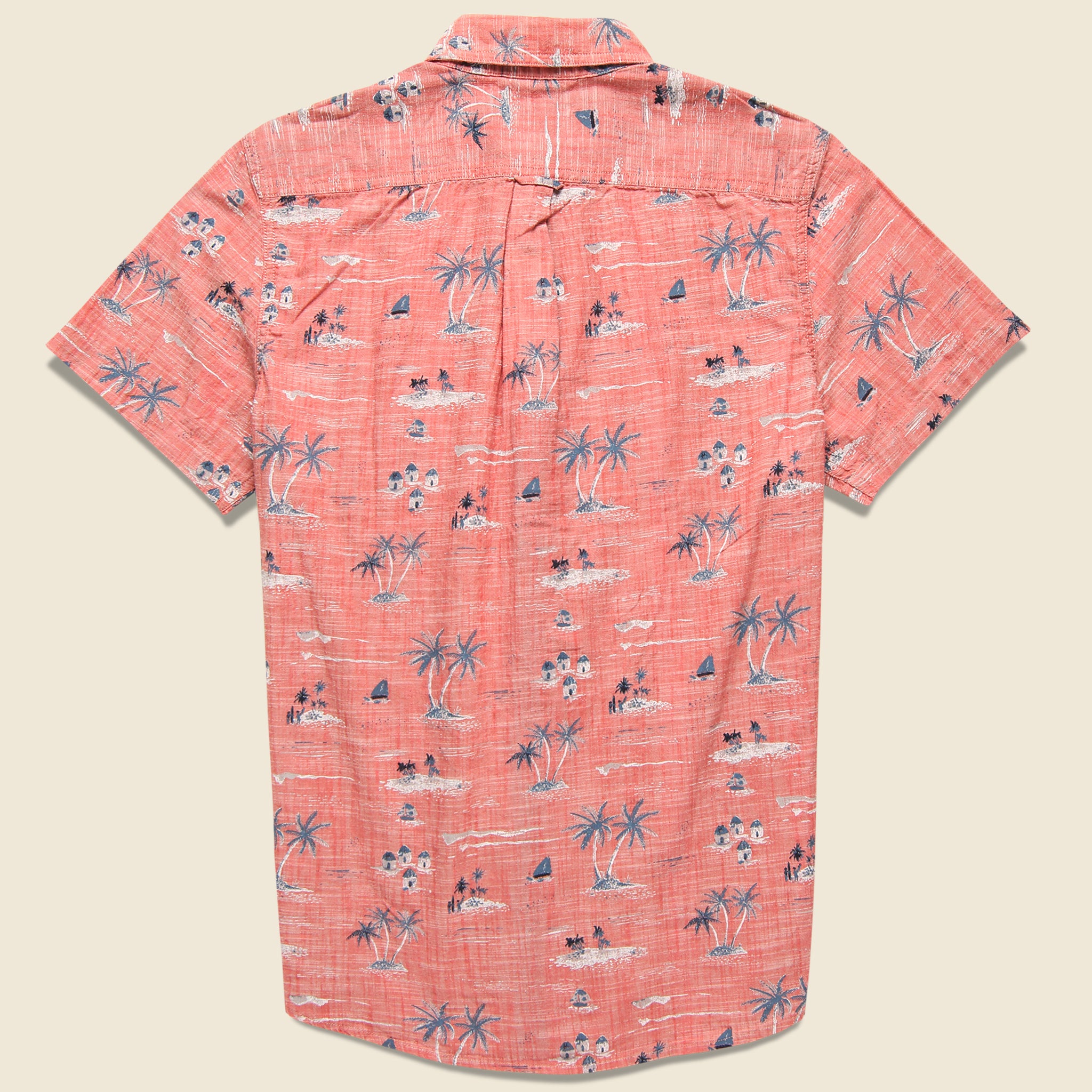 
                          Giligans Printed Chambray Shirt - Dusty Cedar - Grayers - STAG Provisions - Tops - S/S Woven - Floral
                        