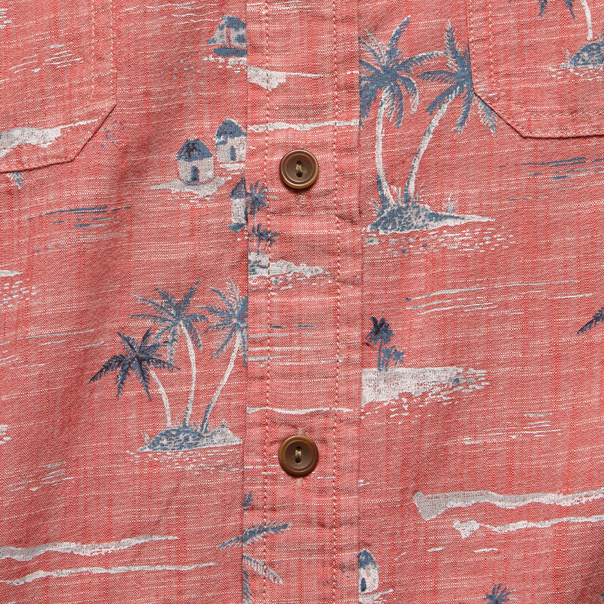 
                          Giligans Printed Chambray Shirt - Dusty Cedar - Grayers - STAG Provisions - Tops - S/S Woven - Floral
                        