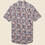 Floral Printed Gauze Shirt - Faded Navy/Red/Cream - Grayers - STAG Provisions - Tops - S/S Woven - Floral