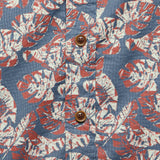 Floral Printed Gauze Shirt - Faded Navy/Red/Cream - Grayers - STAG Provisions - Tops - S/S Woven - Floral