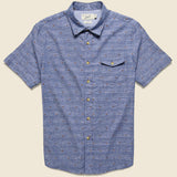 Avington Slub Shirt - Chambray Blue - Grayers - STAG Provisions - Tops - S/S Woven - Dot