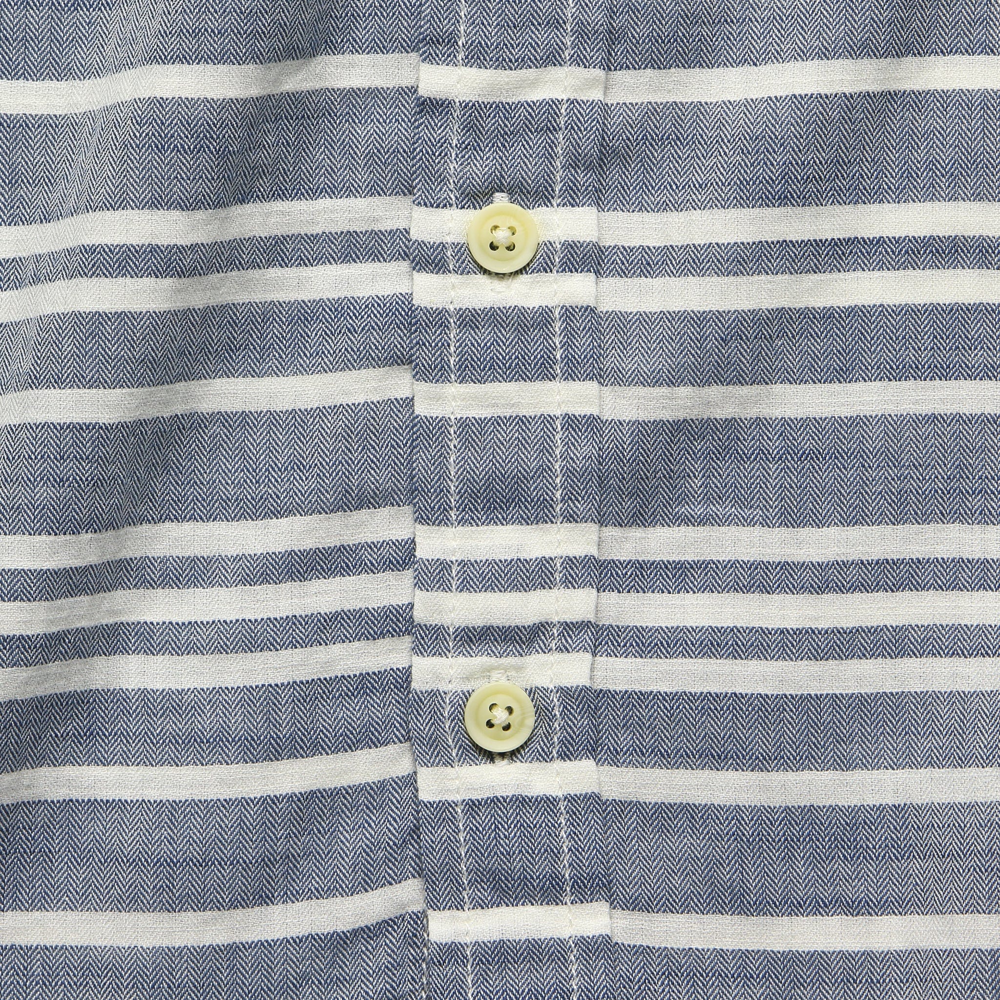 
                          Trevor Horizontal Slub Twill Shirt - Navy/Cream - Grayers - STAG Provisions - Tops - S/S Woven - Stripe
                        