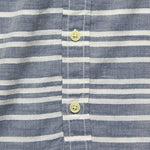 Trevor Horizontal Slub Twill Shirt - Navy/Cream - Grayers - STAG Provisions - Tops - S/S Woven - Stripe