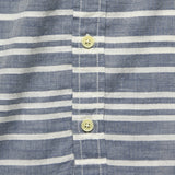 Trevor Horizontal Slub Twill Shirt - Navy/Cream - Grayers - STAG Provisions - Tops - S/S Woven - Stripe