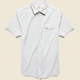 Fairfield Horiztonal Micro Stripe Shirt - Blue Cream - Grayers - STAG Provisions - Tops - S/S Woven - Stripe